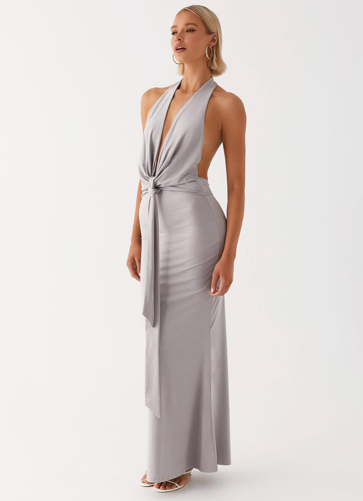 Carmella Maxi Dress - Grey Peppermayo UK Carmella Maxi Dress - Grey Peppermayo UK