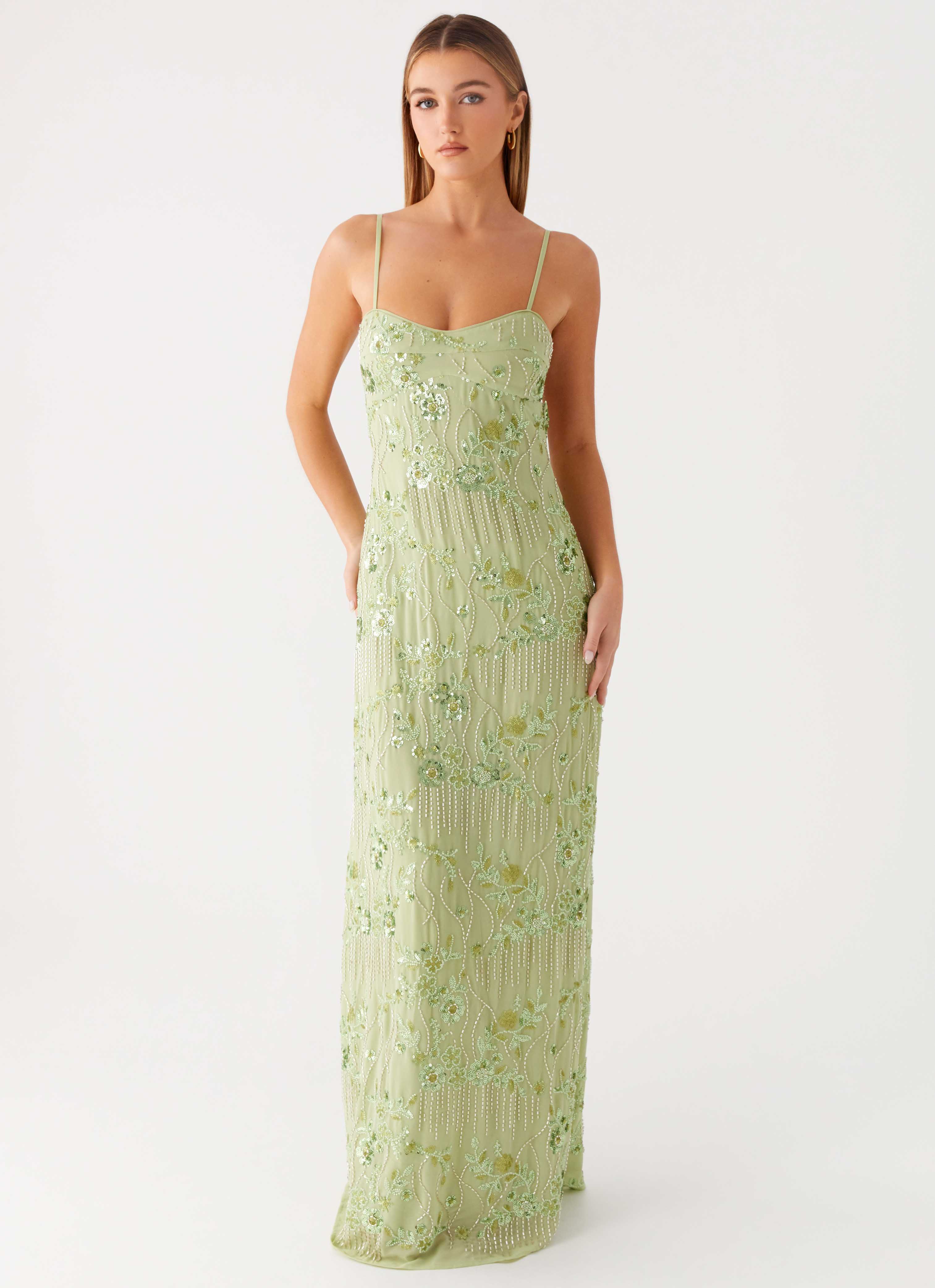 Celandine Beaded Maxi Dress