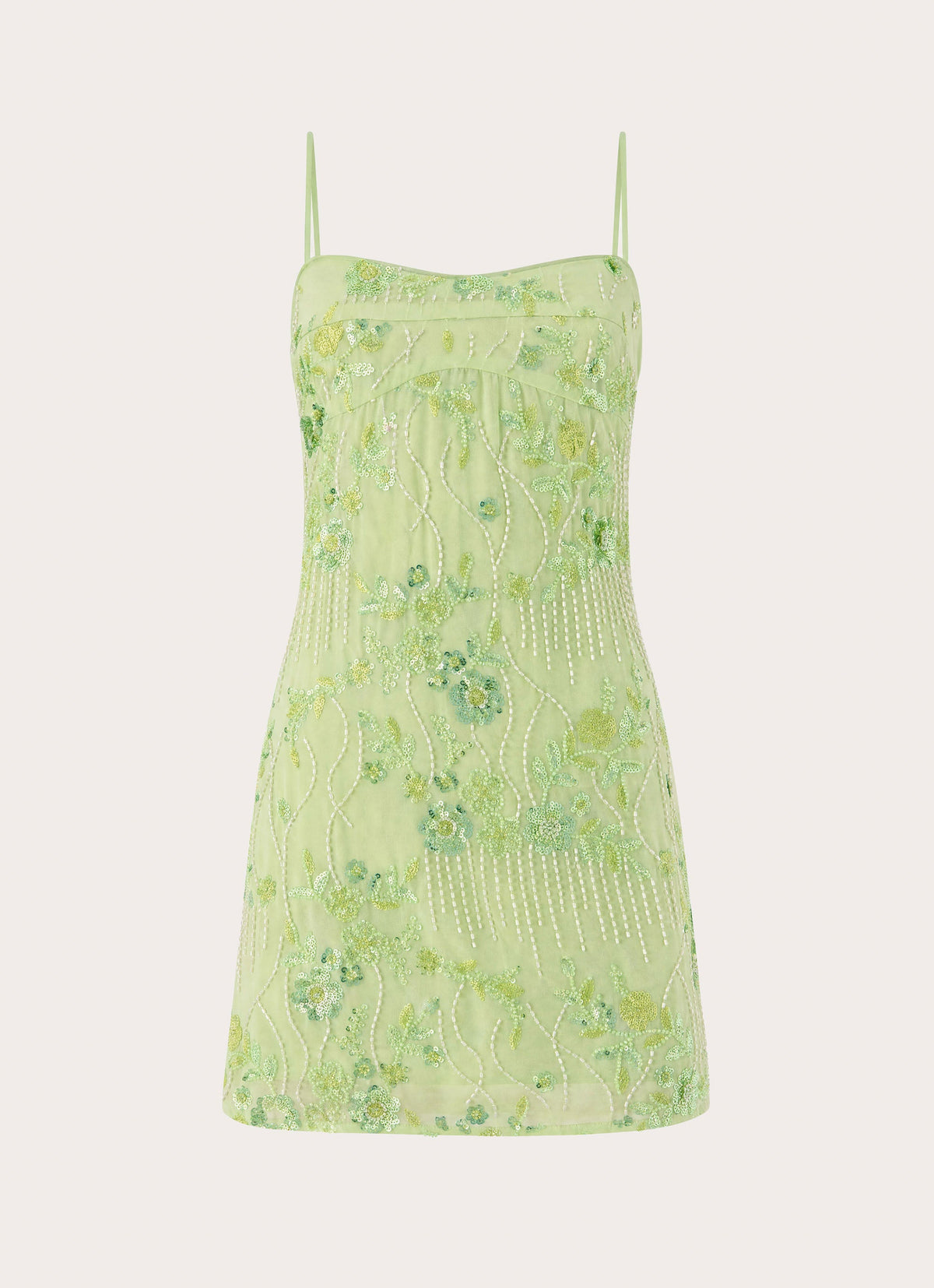 Celandine Mini Dress - Lime