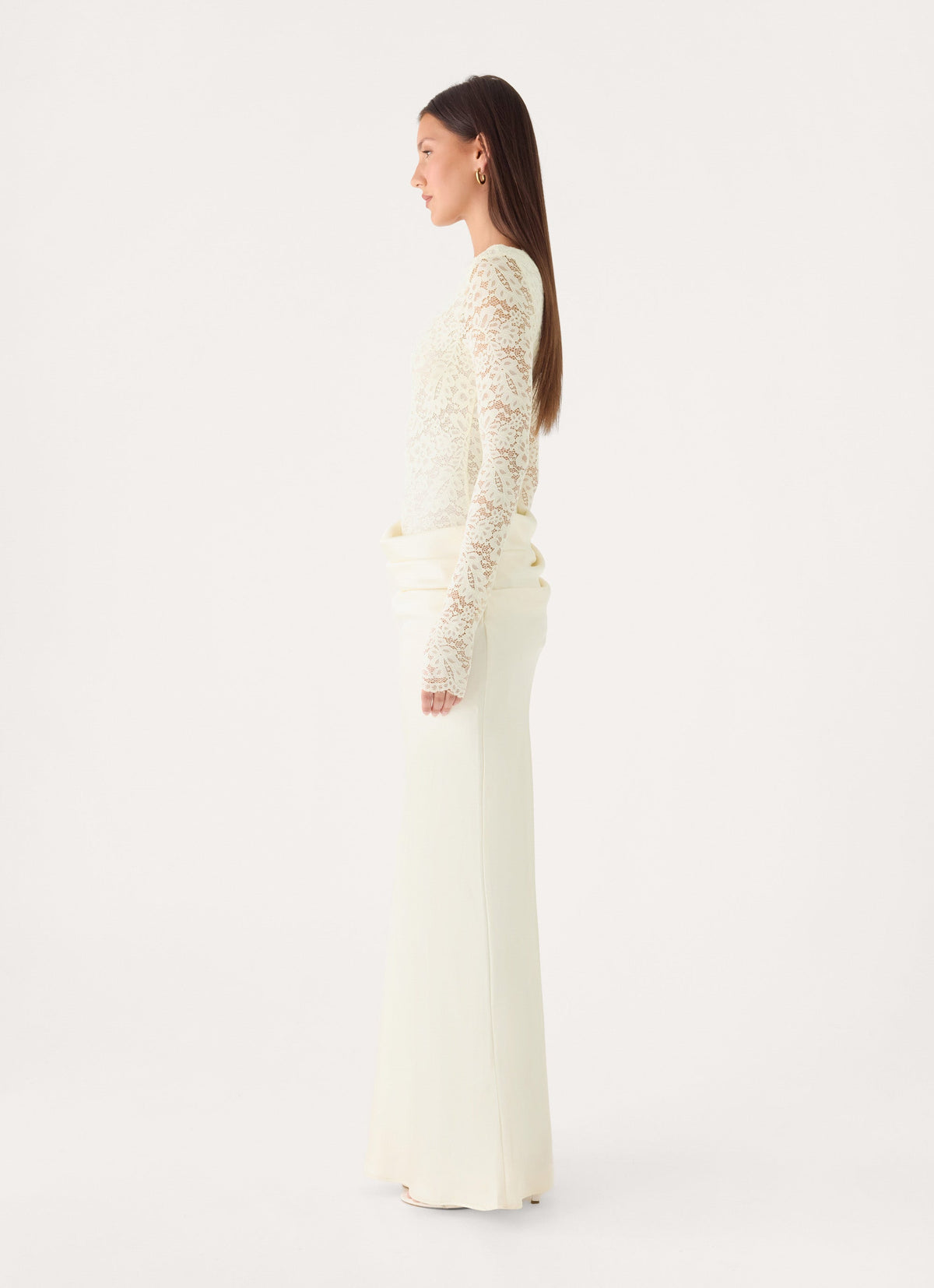 Cerelia Long Sleeve Maxi Dress - Ivory