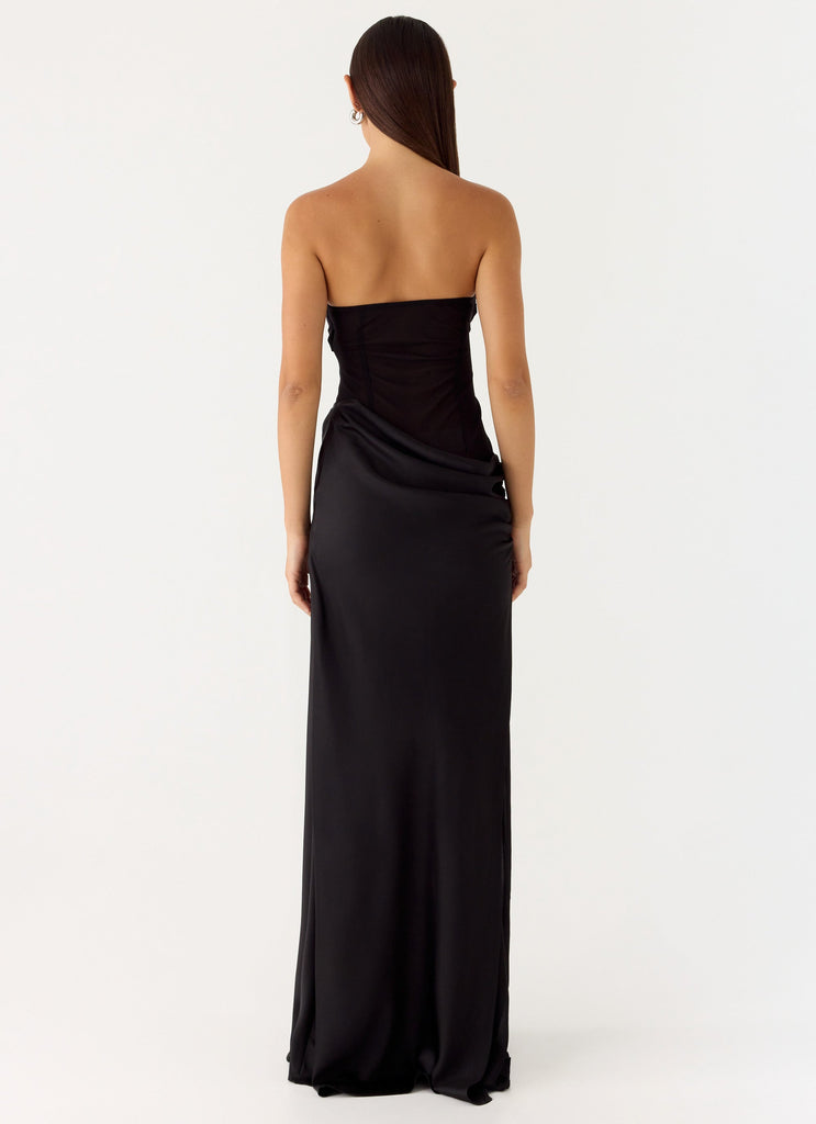 Champagne Skies Maxi Dress - Black