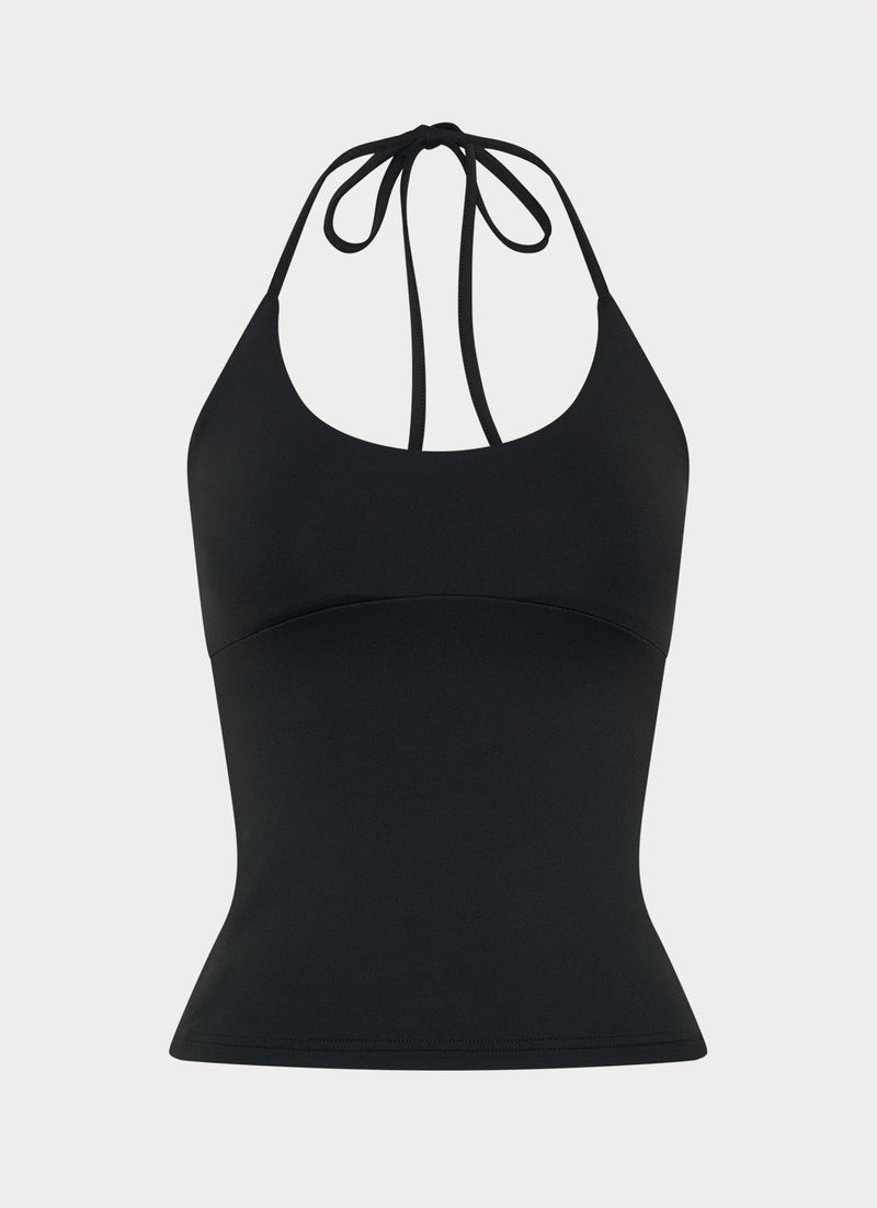 Chauncey Halter Top - Black