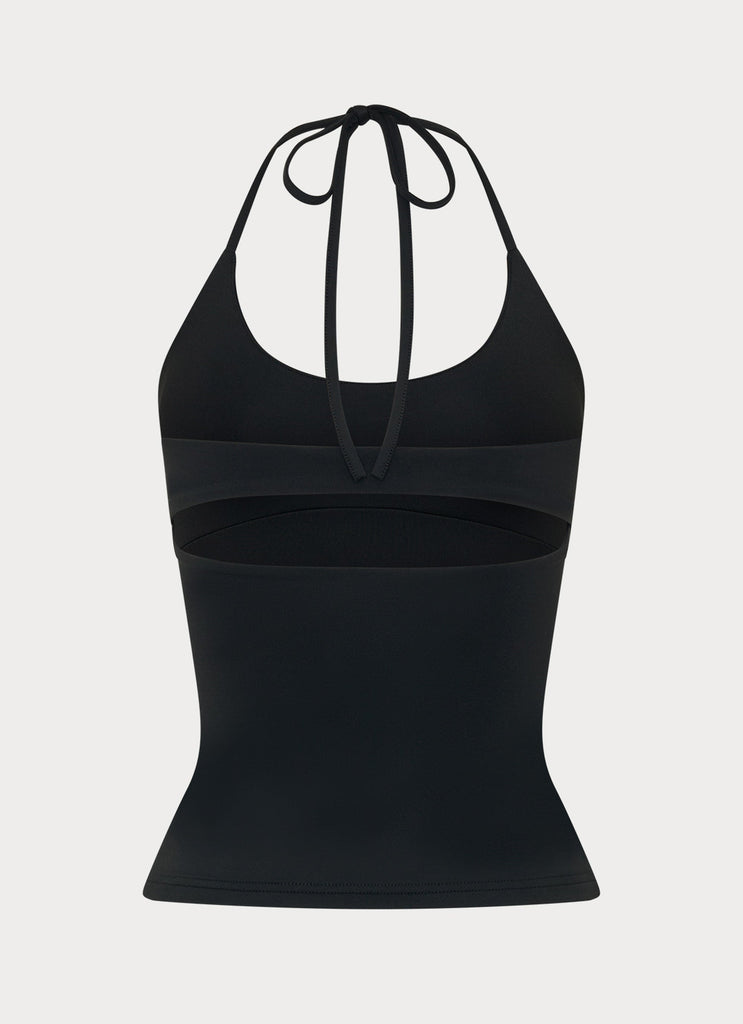 Chauncey Halter Top - Black