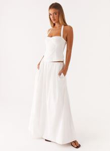 Cheryl Maxi Skirt - White