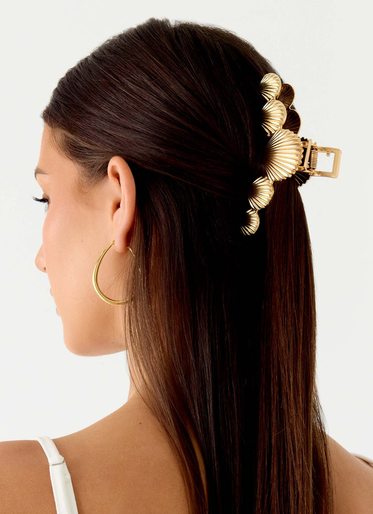 Chill Tides Claw Clip - Gold