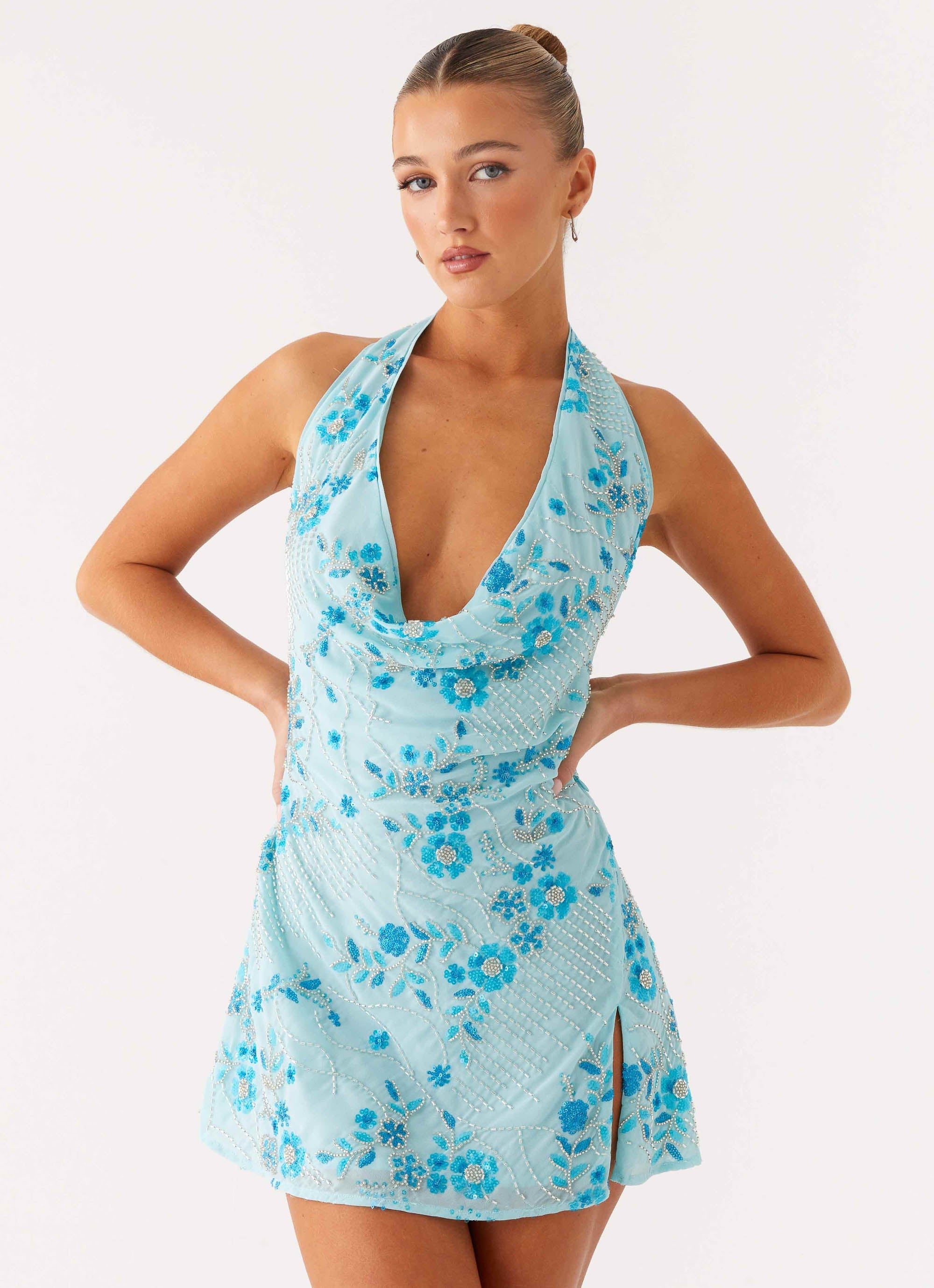 Cinzia Beaded Mini Dress