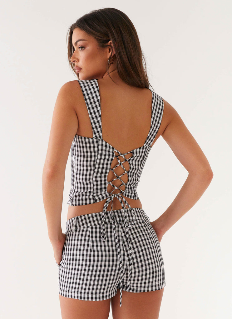 Clayton Top Black Gingham Peppermayo UK clayton-top-black-gingham-peppermayo-uk