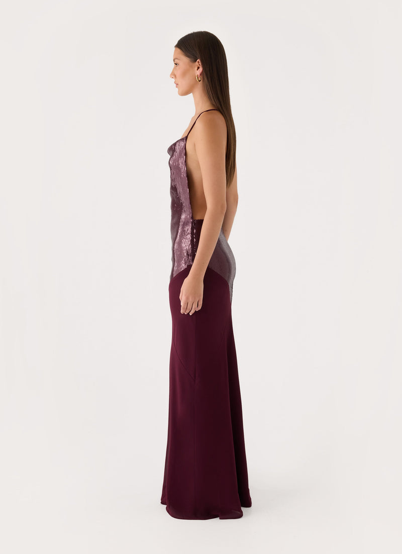 Cleodora Maxi Dress - Plum
