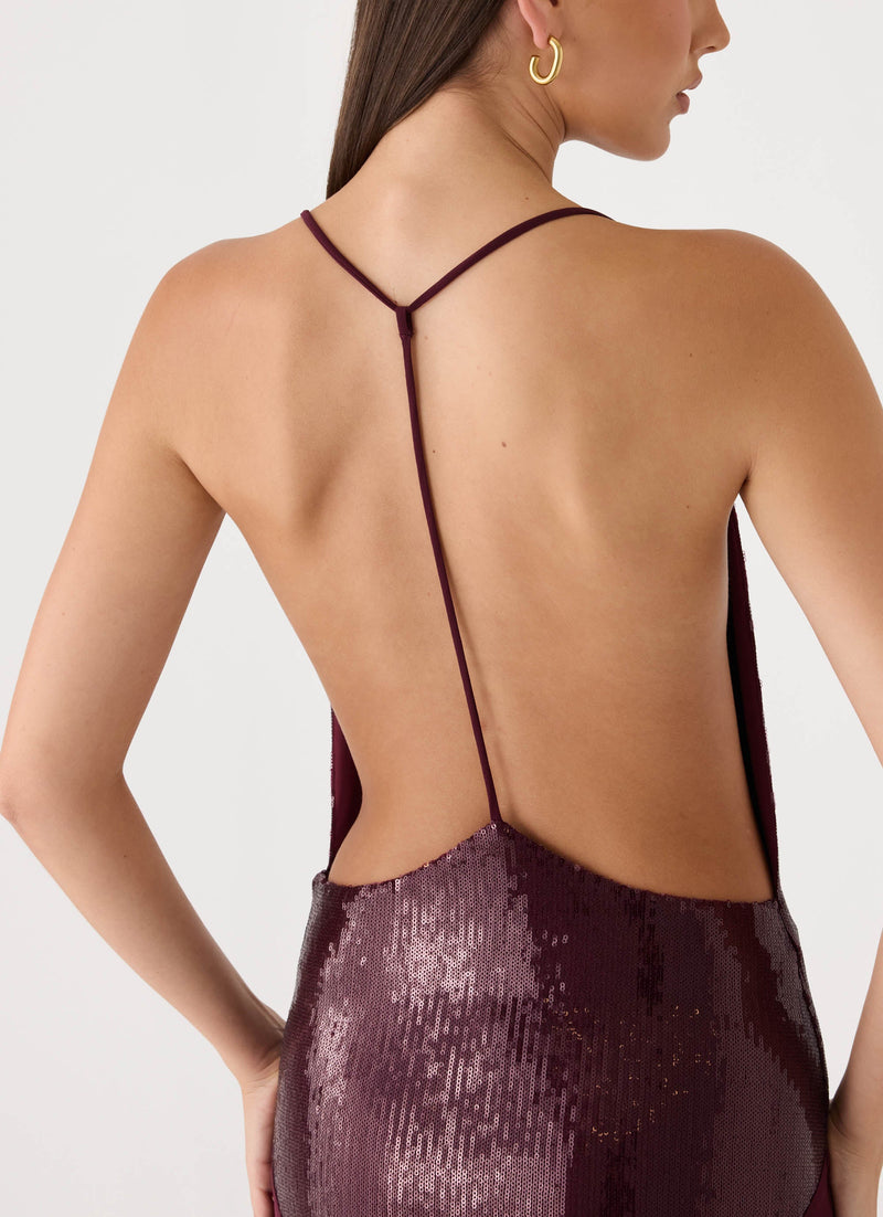 Cleodora Maxi Dress - Plum