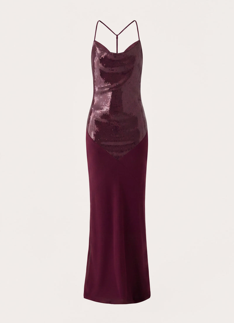 Cleodora Maxi Dress - Plum