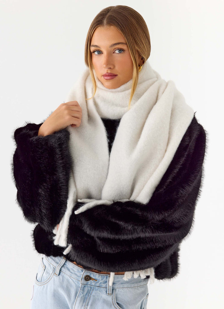 Cocoa Crush Scarf - Cream