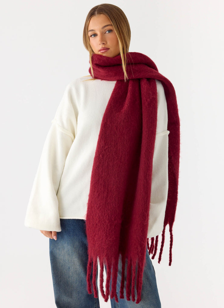 Cocoa Crush Scarf - Red