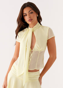 Colby Blouse - Lemon