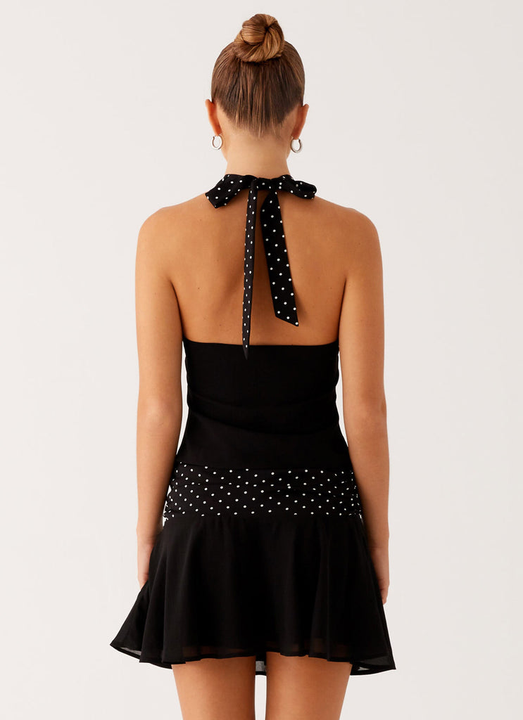 Colby Mini Skirt - Black Polka Dot – Peppermayo UK