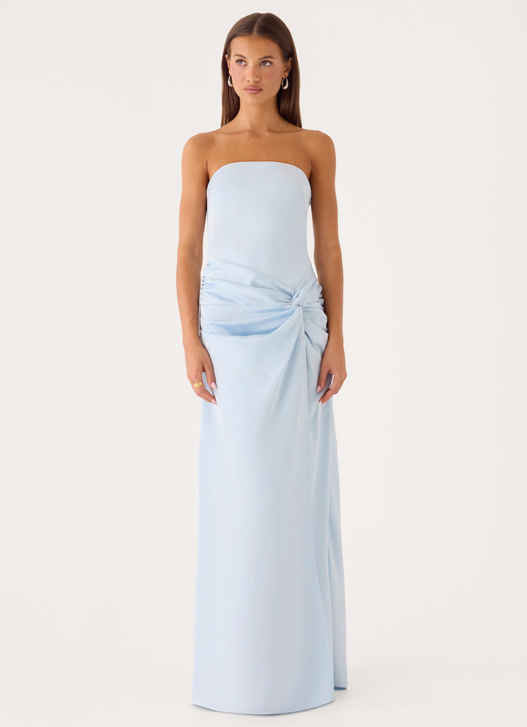 Blue Strapless Dresses