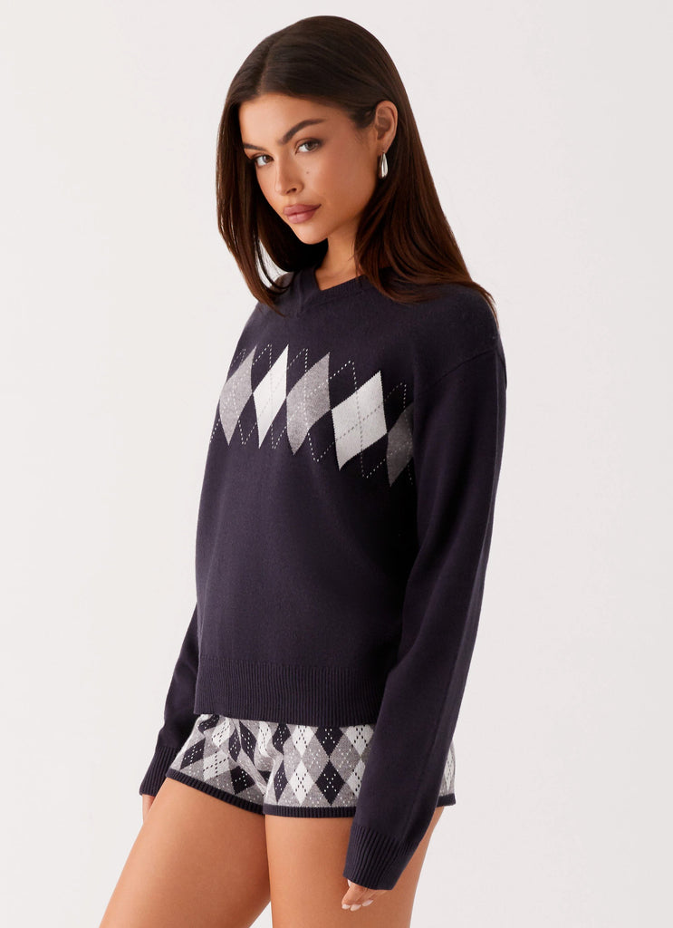 Context Knit Sweater - Navy