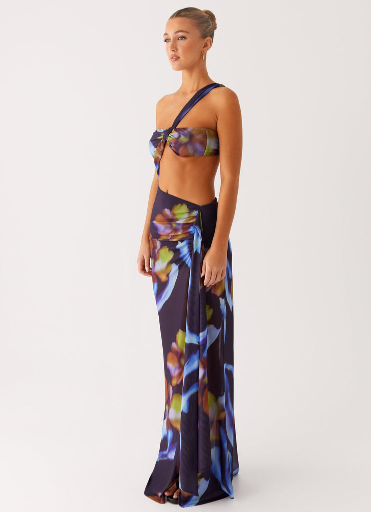 Costa Rica Maxi Dress - Dark Floral