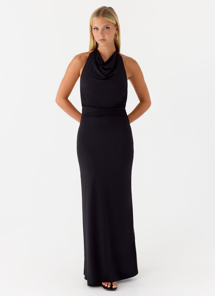 Crazy Over Me Maxi Dress - Black