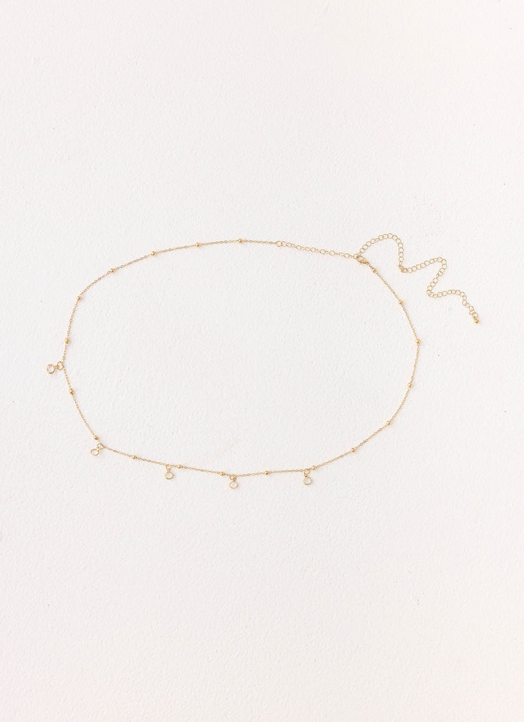Crystal Haze Belly Chain - Gold