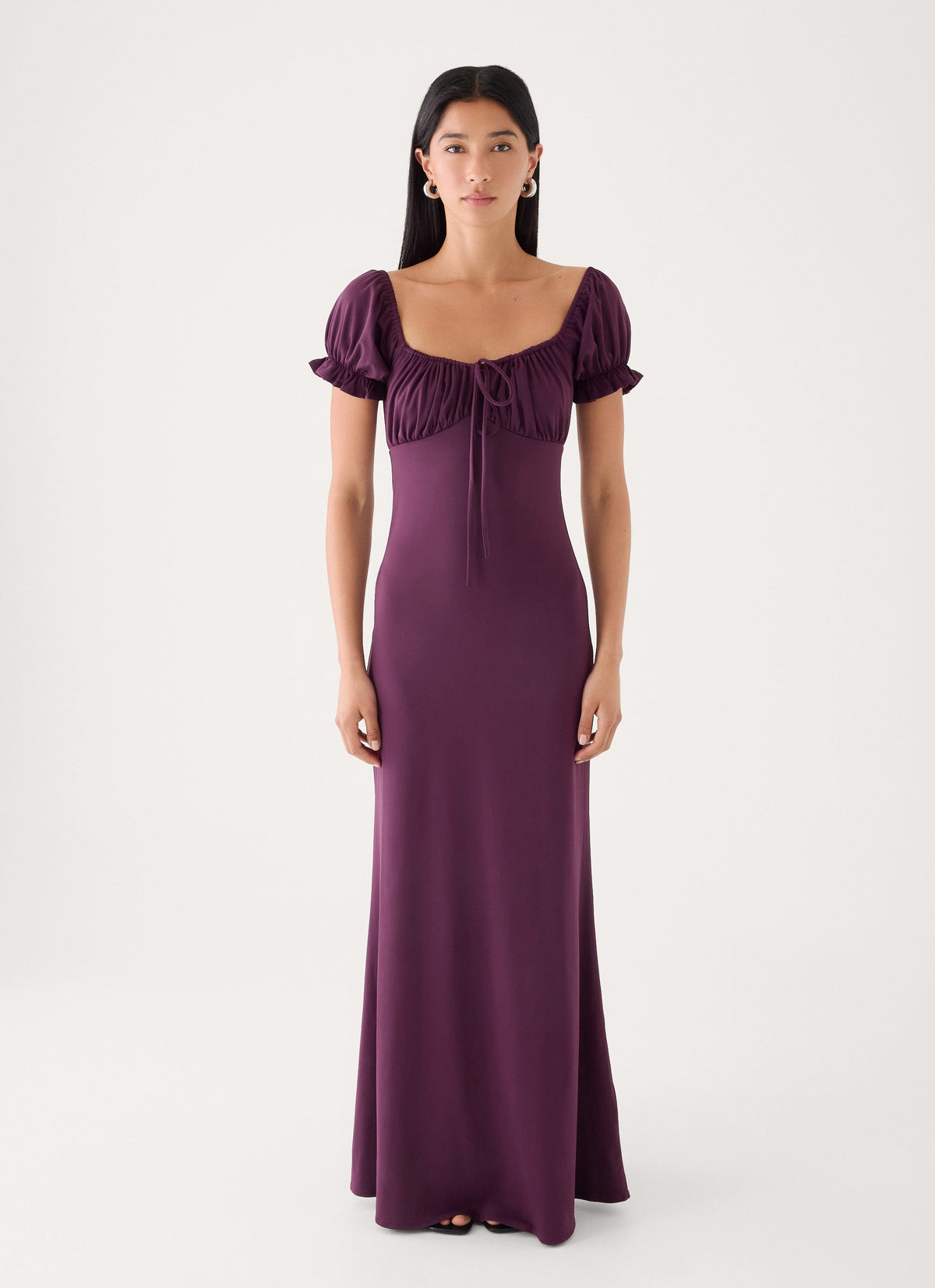 Dahli Jersey Maxi Dress - Eggplant