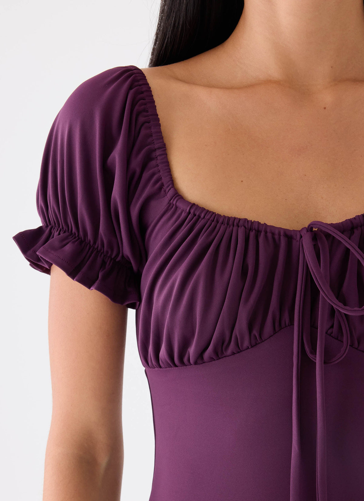 Dahli Jersey Maxi Dress - Eggplant
