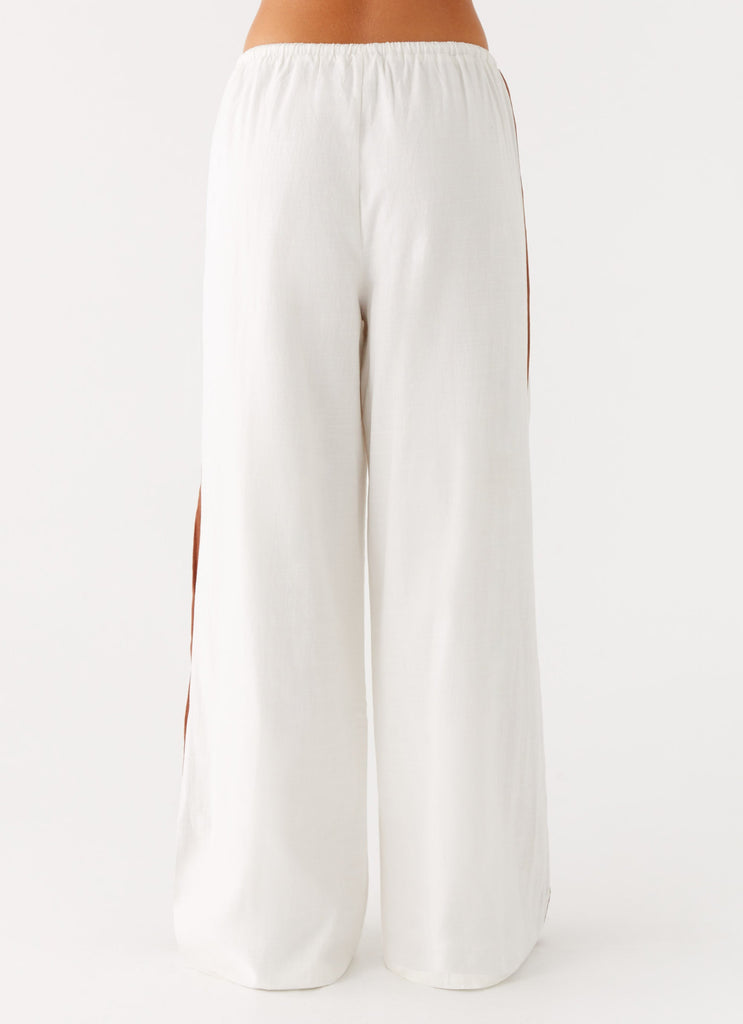 Dalida Linen Pants - Ivory