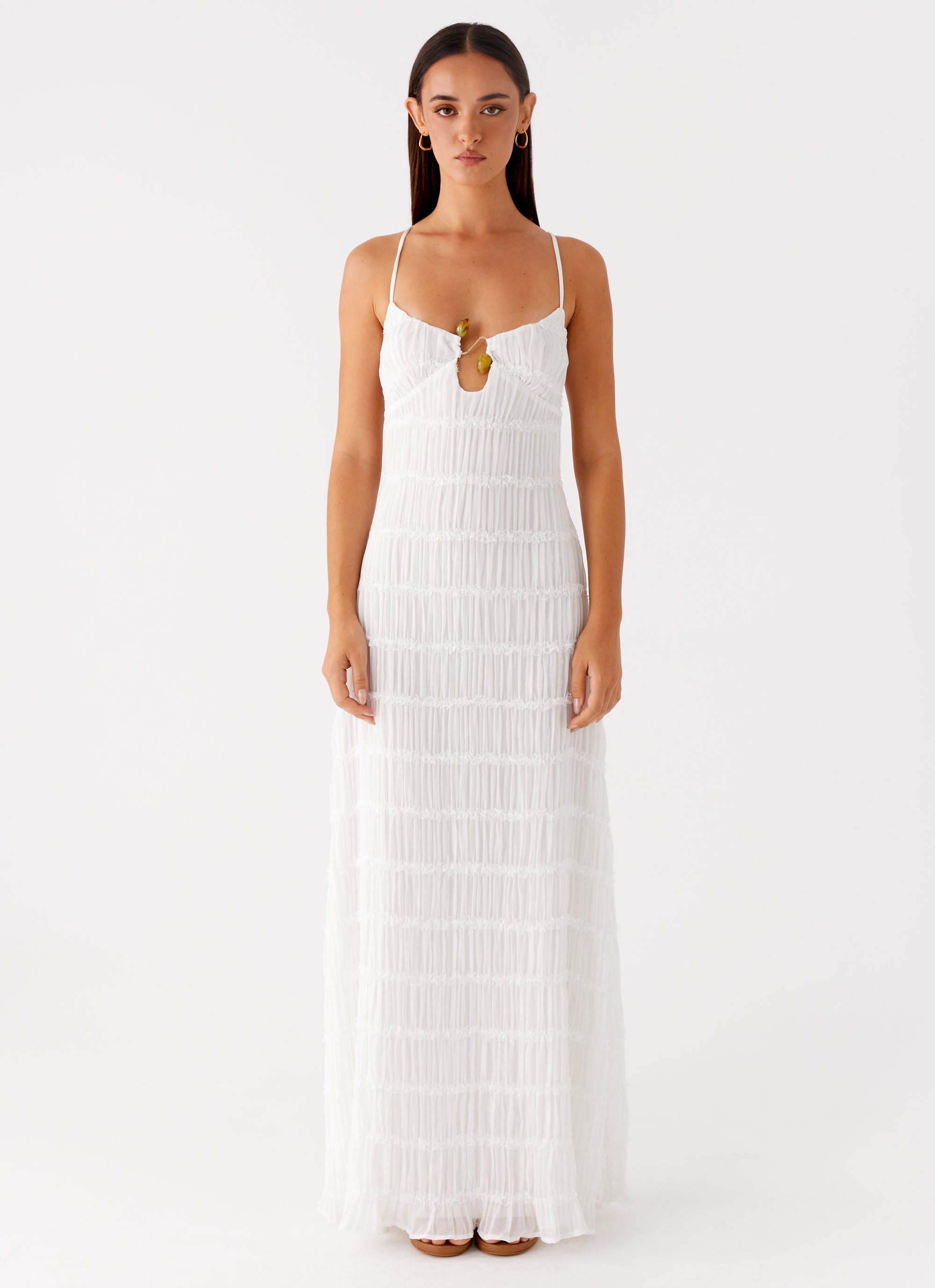white maxi summer dresses uk Summer Season Linen Blend Maxi Dress White