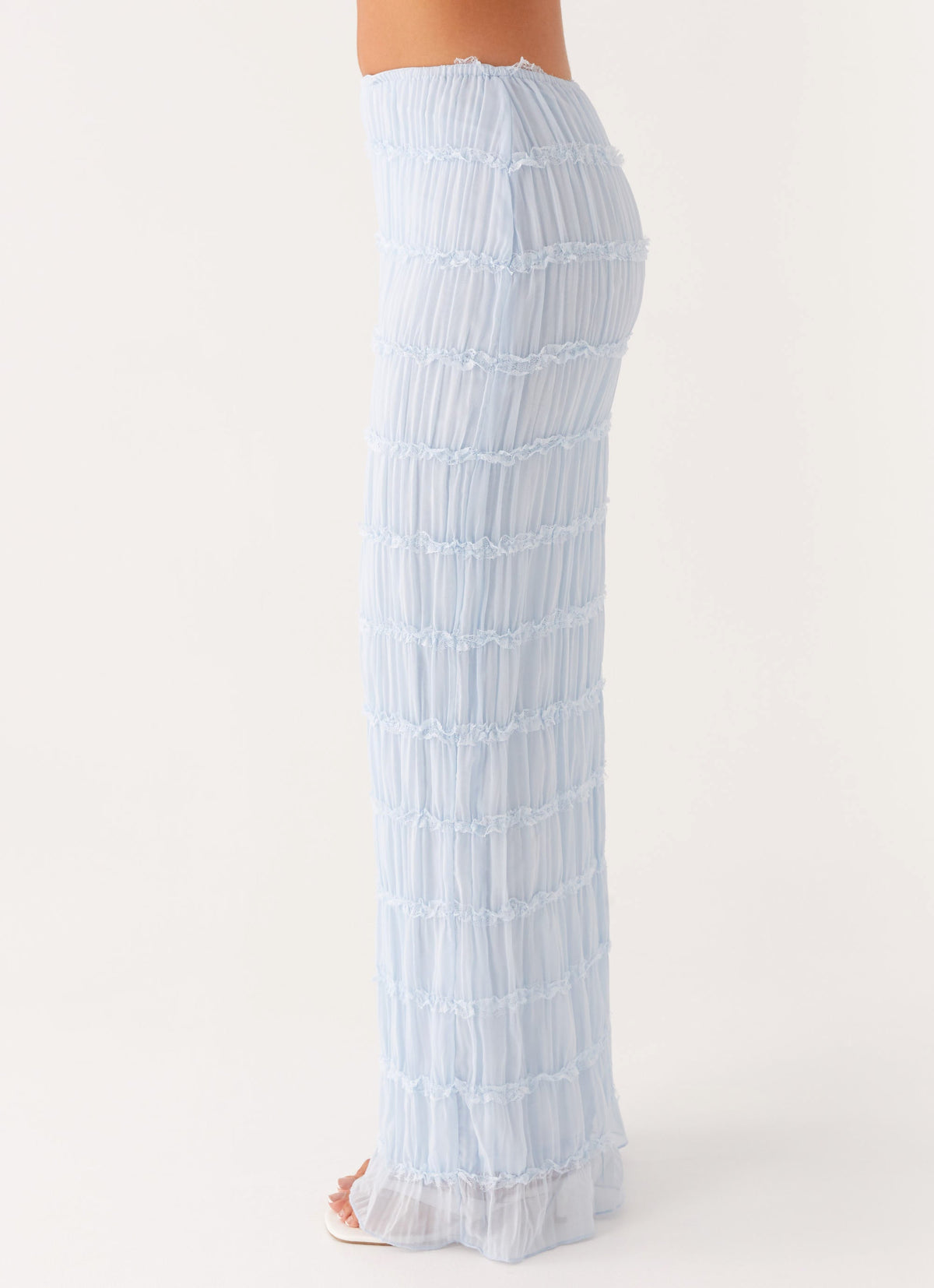 Daydreaming Low Rise Maxi Skirt - Blue