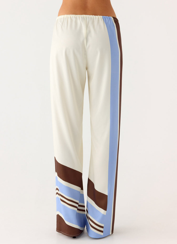 Deacon Low Rise Pants - Purple Stripe