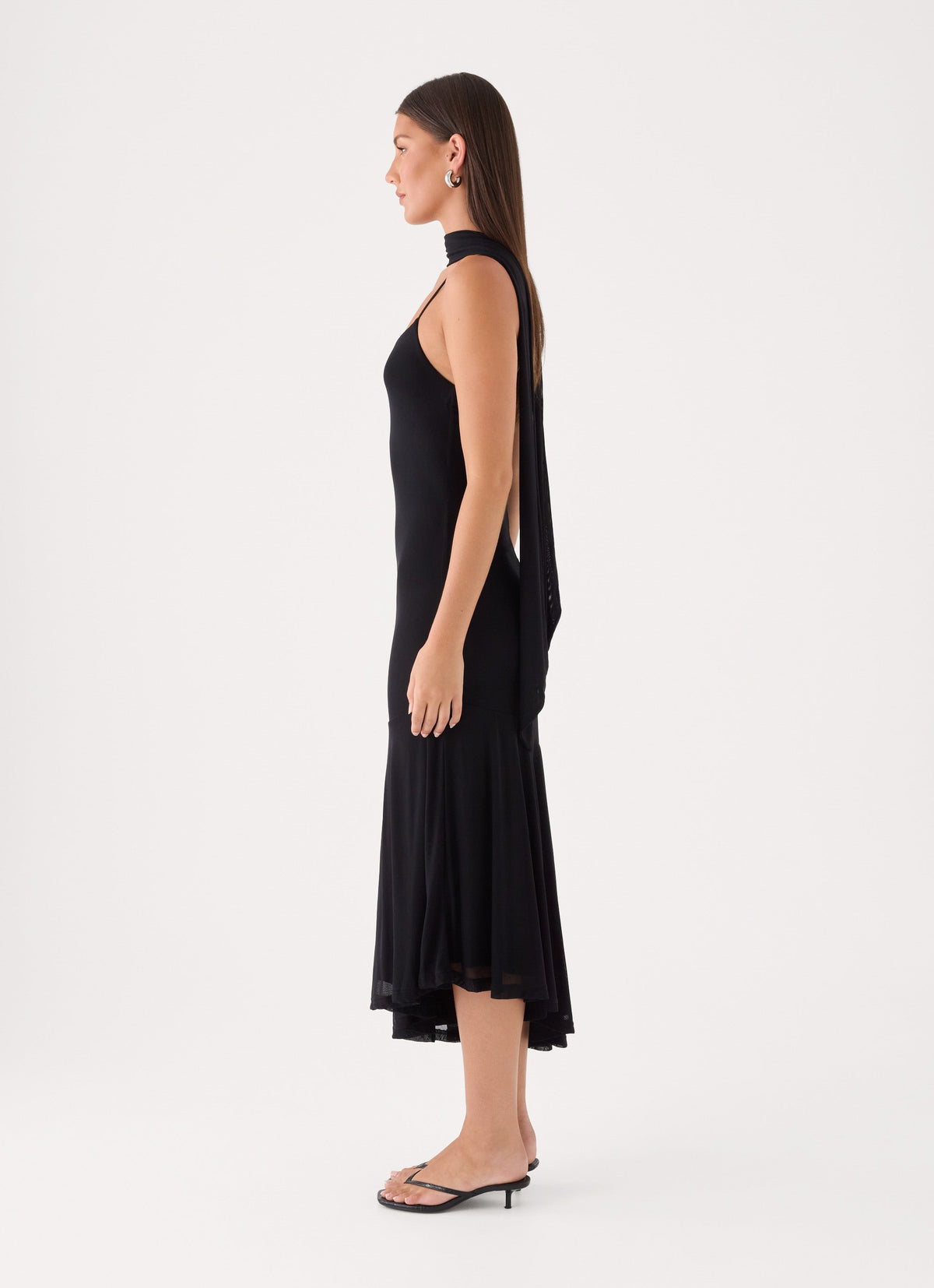 Demitra Midi Dress - Black