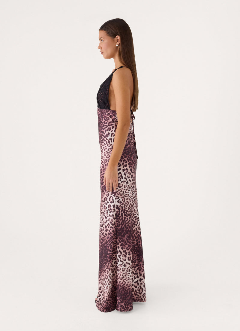 Desert Skies Maxi Dress - Leopard