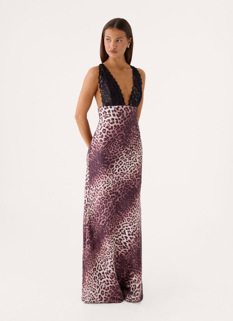 Desert Skies Maxi Dress - Leopard