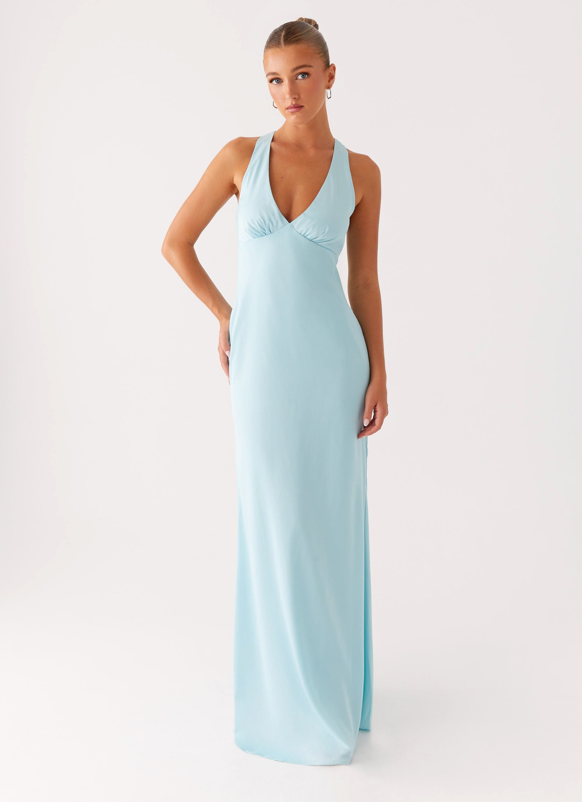 Desi Halterneck Maxi Dress - Mint – Peppermayo UK