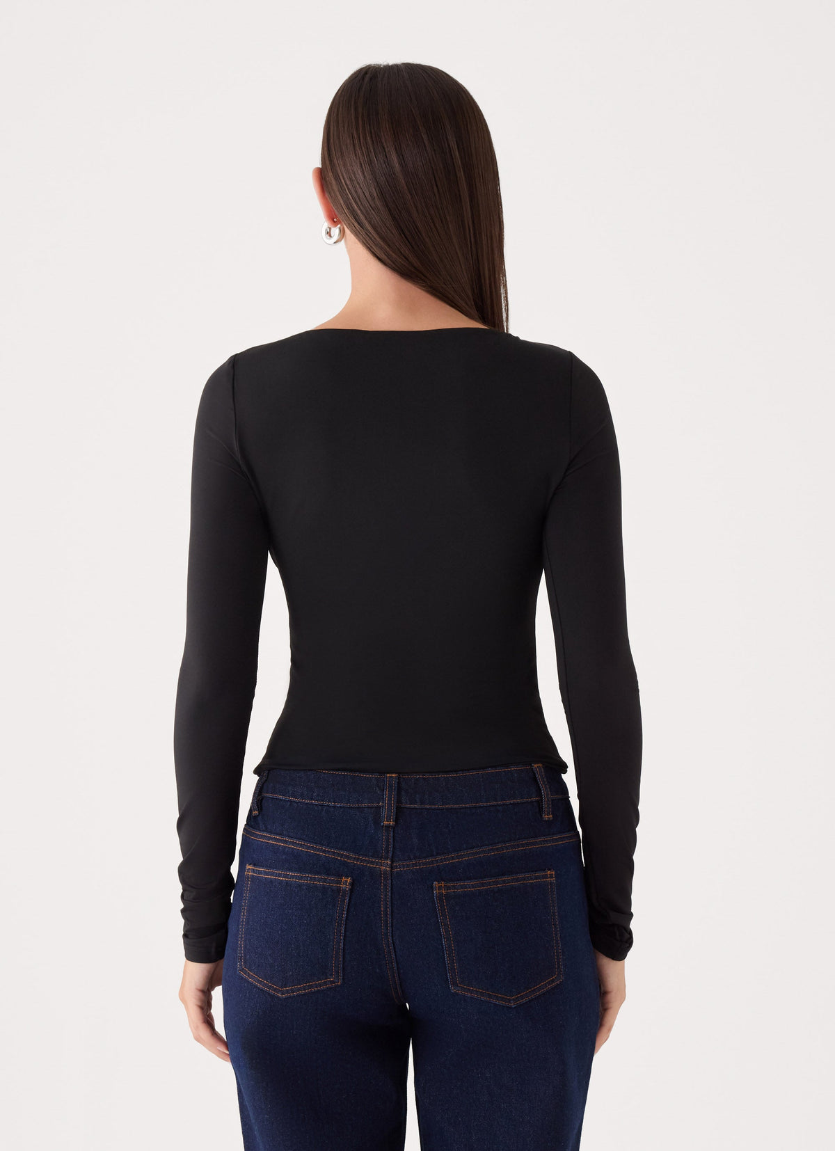 Diana Long Sleeve Top - Black