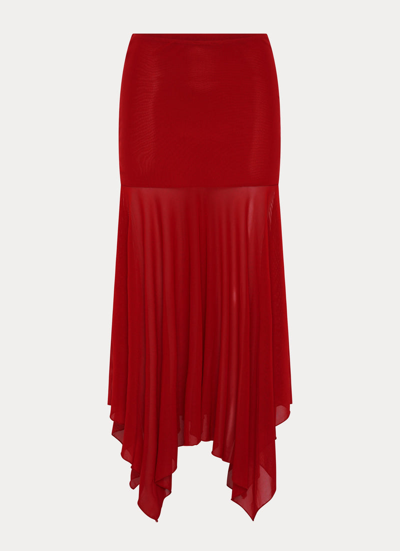 Dionne Maxi Skirt - Red