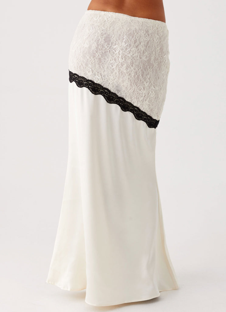 Duet Lace Maxi Skirt - Ivory