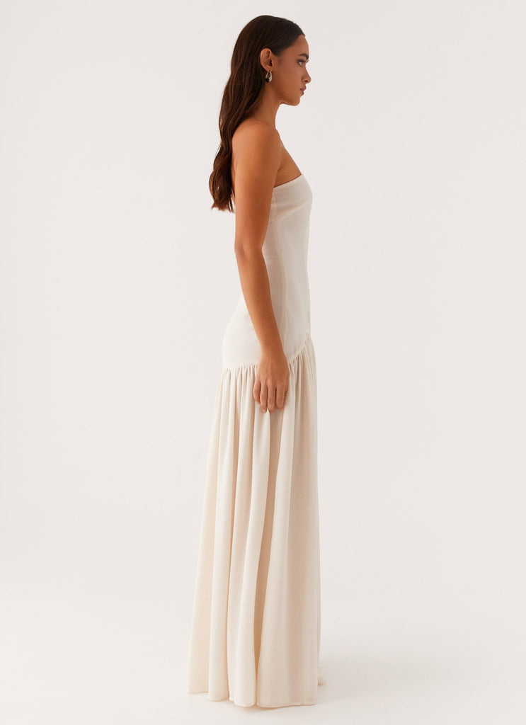 Eden Strapless Maxi Dress - Ivory