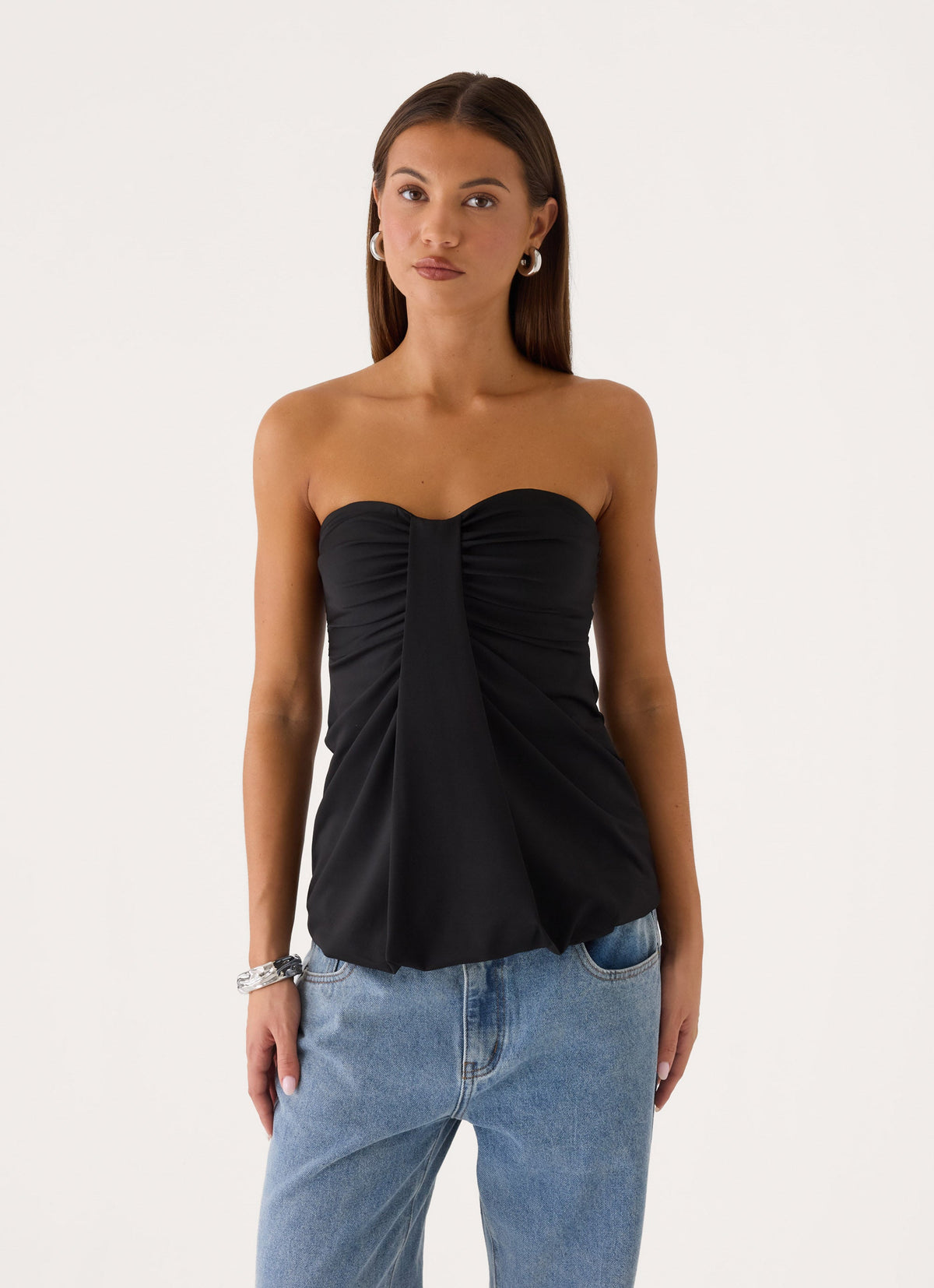 Elindra Strapless Top - Black