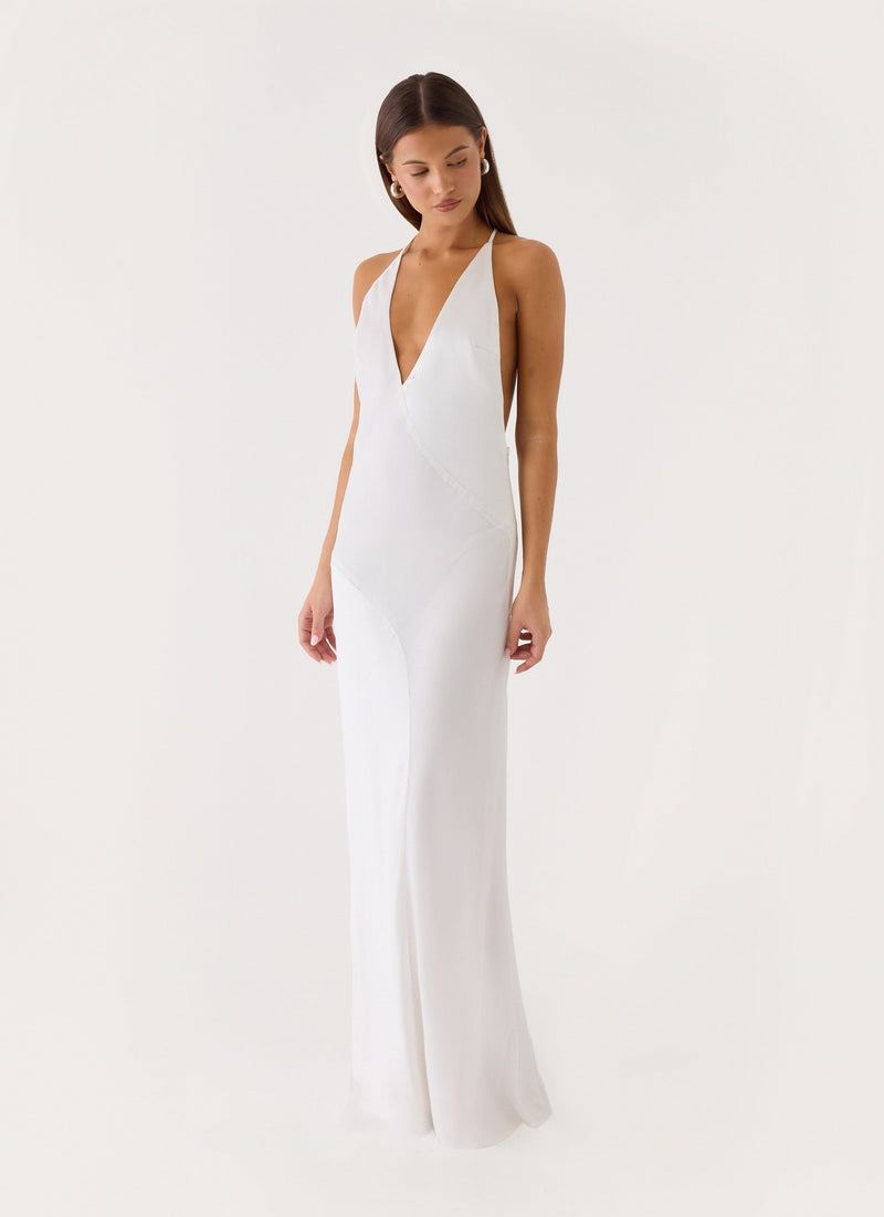 Ellopez Maxi Dress - White
