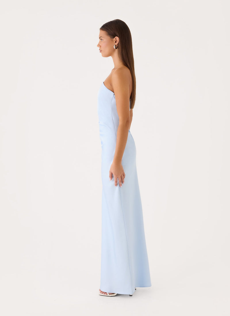 Eluna Strapless Maxi Dress - Blue