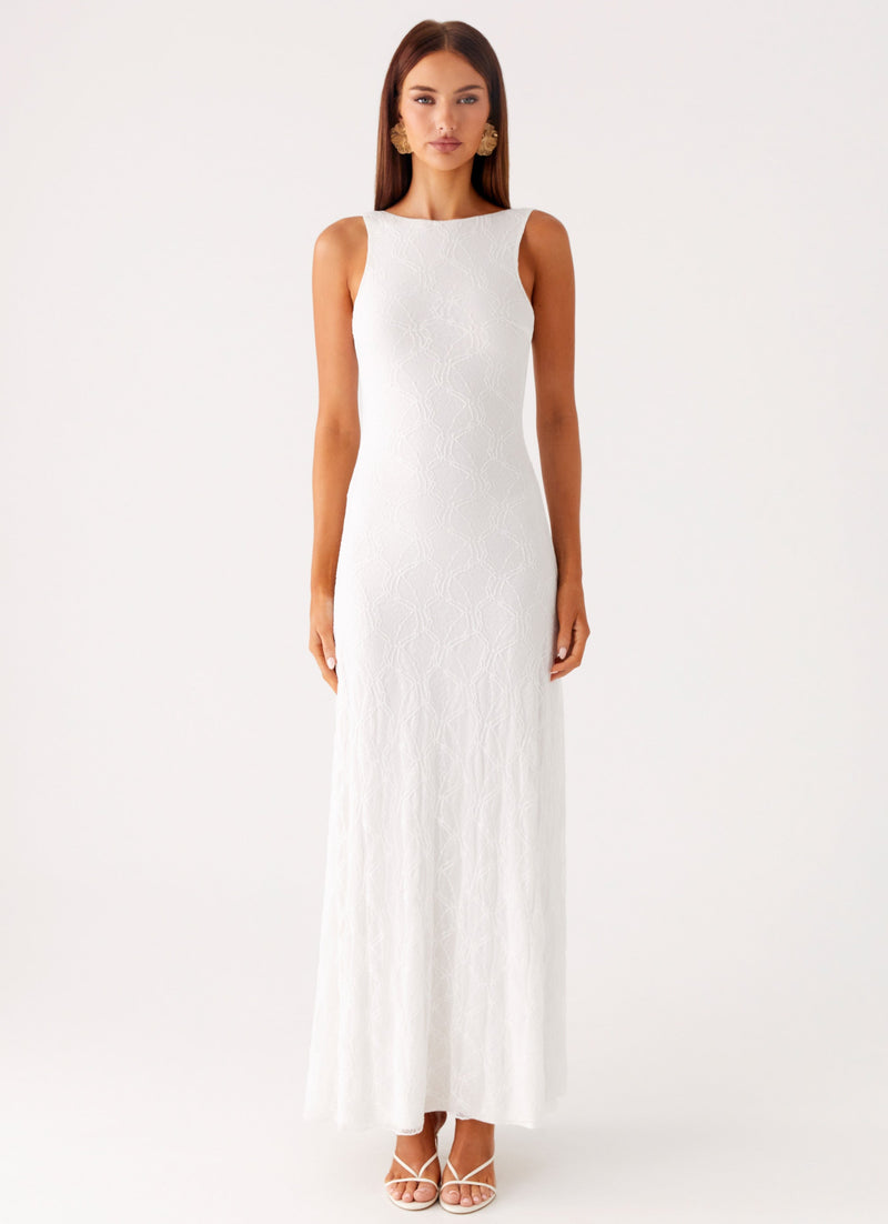 Embrace The Sun Maxi Dress - White