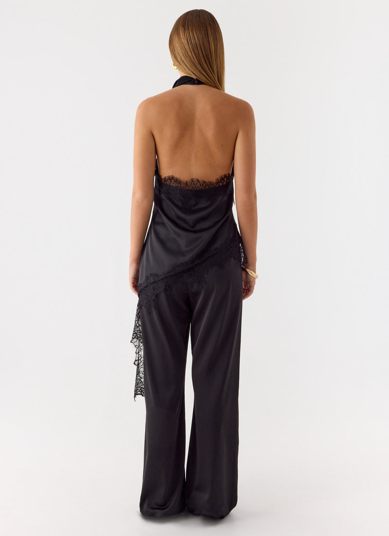 Emilee Cowl Top - Black