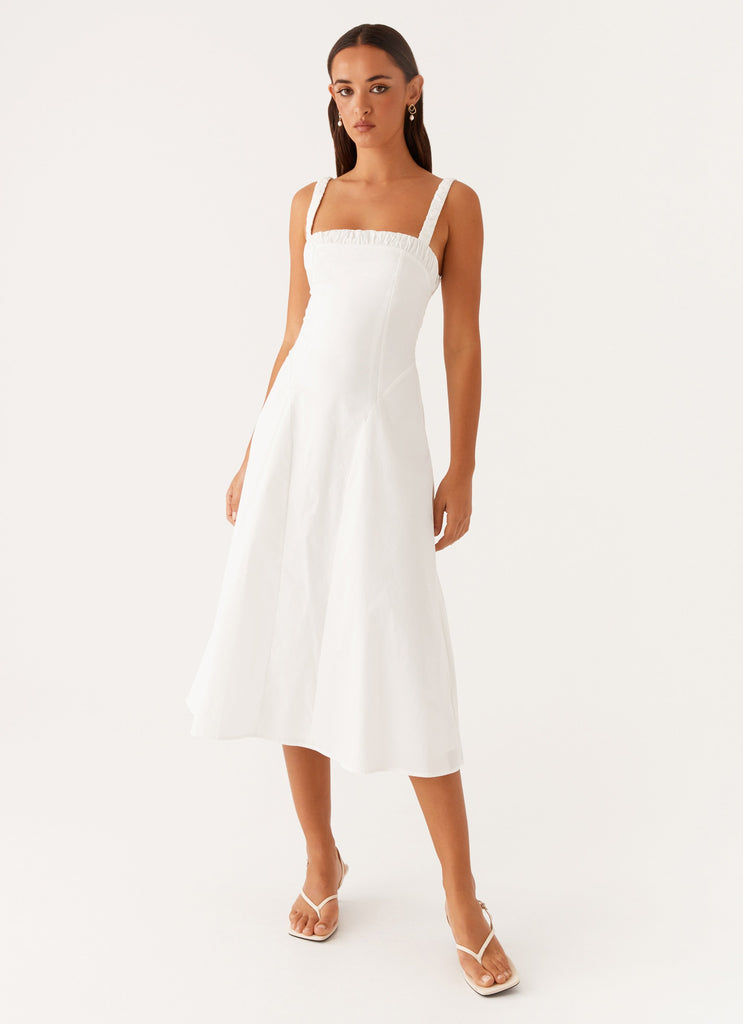 Enola Midi Dress - White