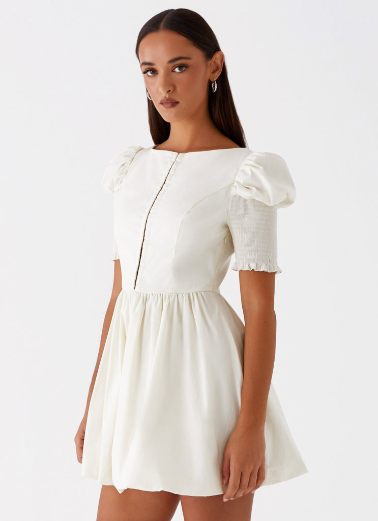 Enya Mini Dress - Ivory