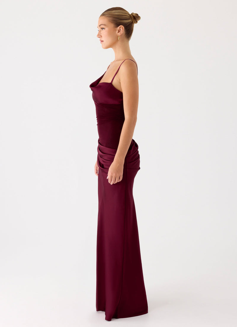 Eternal Energy Maxi Dress - Merlot