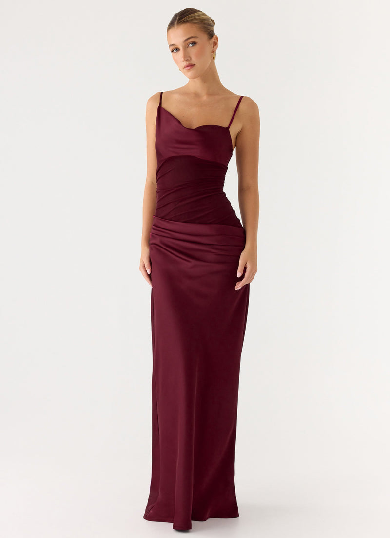 Eternal Energy Maxi Dress - Merlot