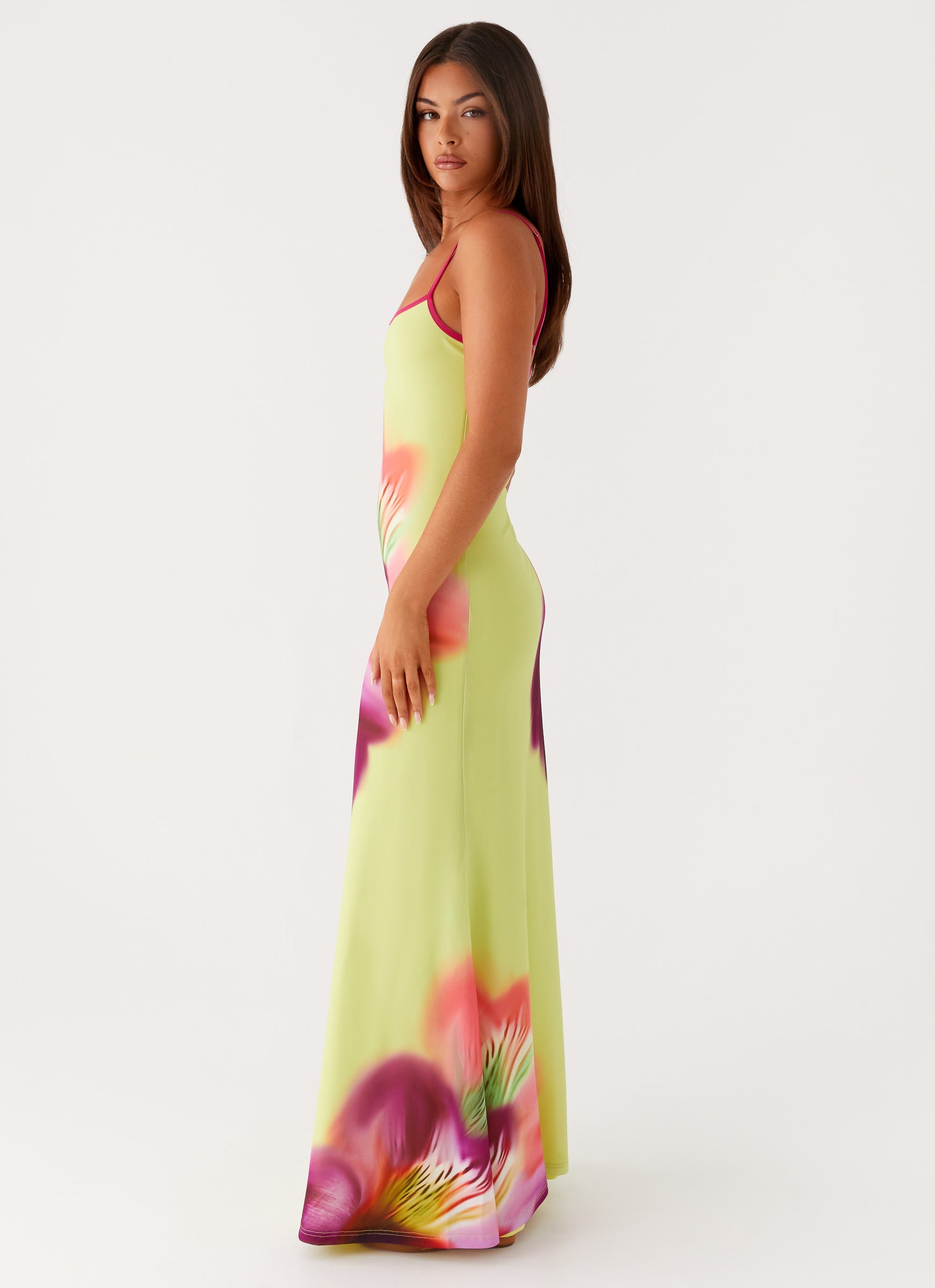 Green Tropical Maxi Dress Green Tropical Long Dresses Women's Tropical Green Palm Leaf Print Green Tropical Maxi Dress Green Tropical Long Dresses Women's Tropical Green Palm Leaf Print