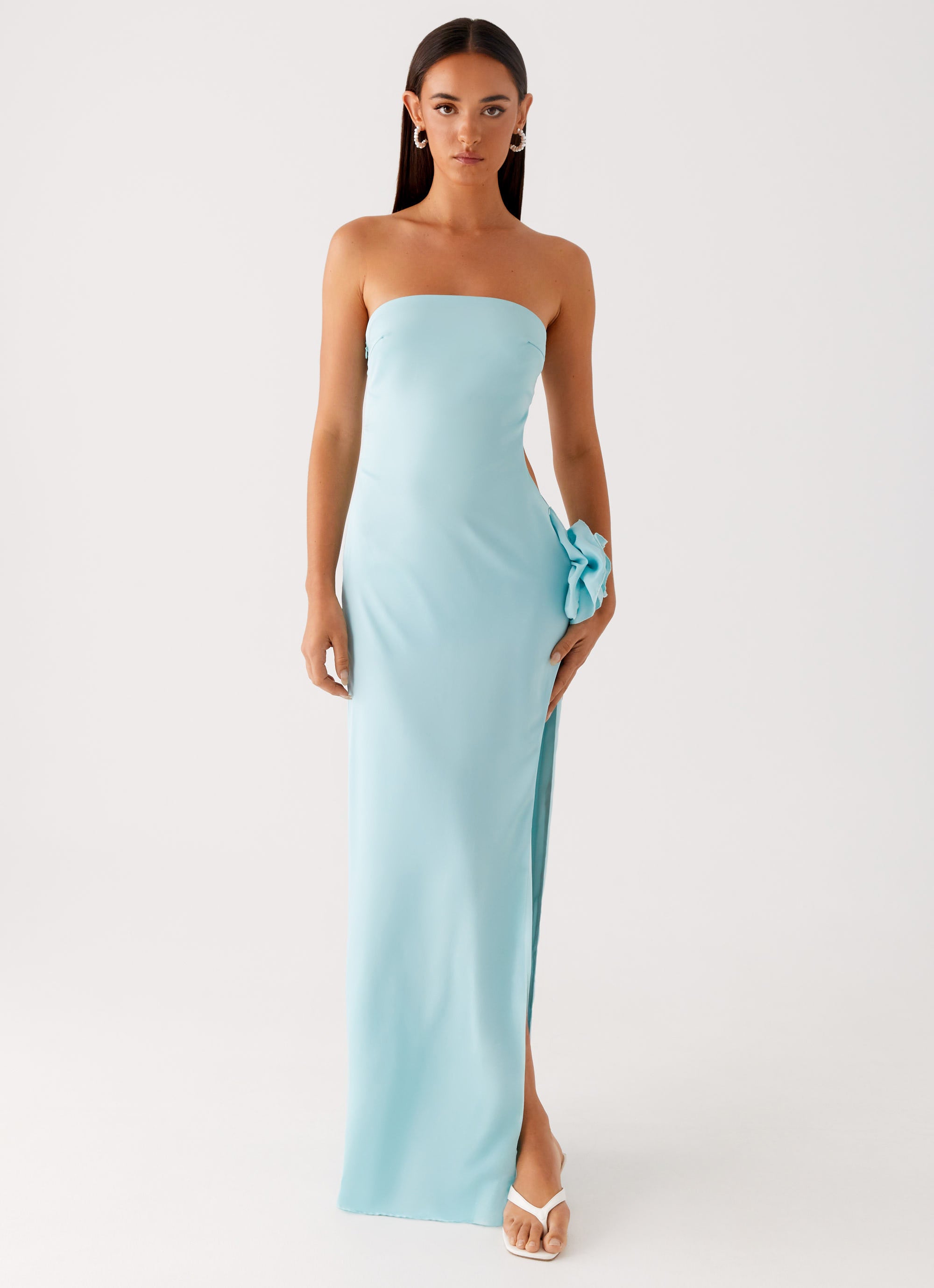 Fenway Strapless Maxi Dress - Mint – Peppermayo UK