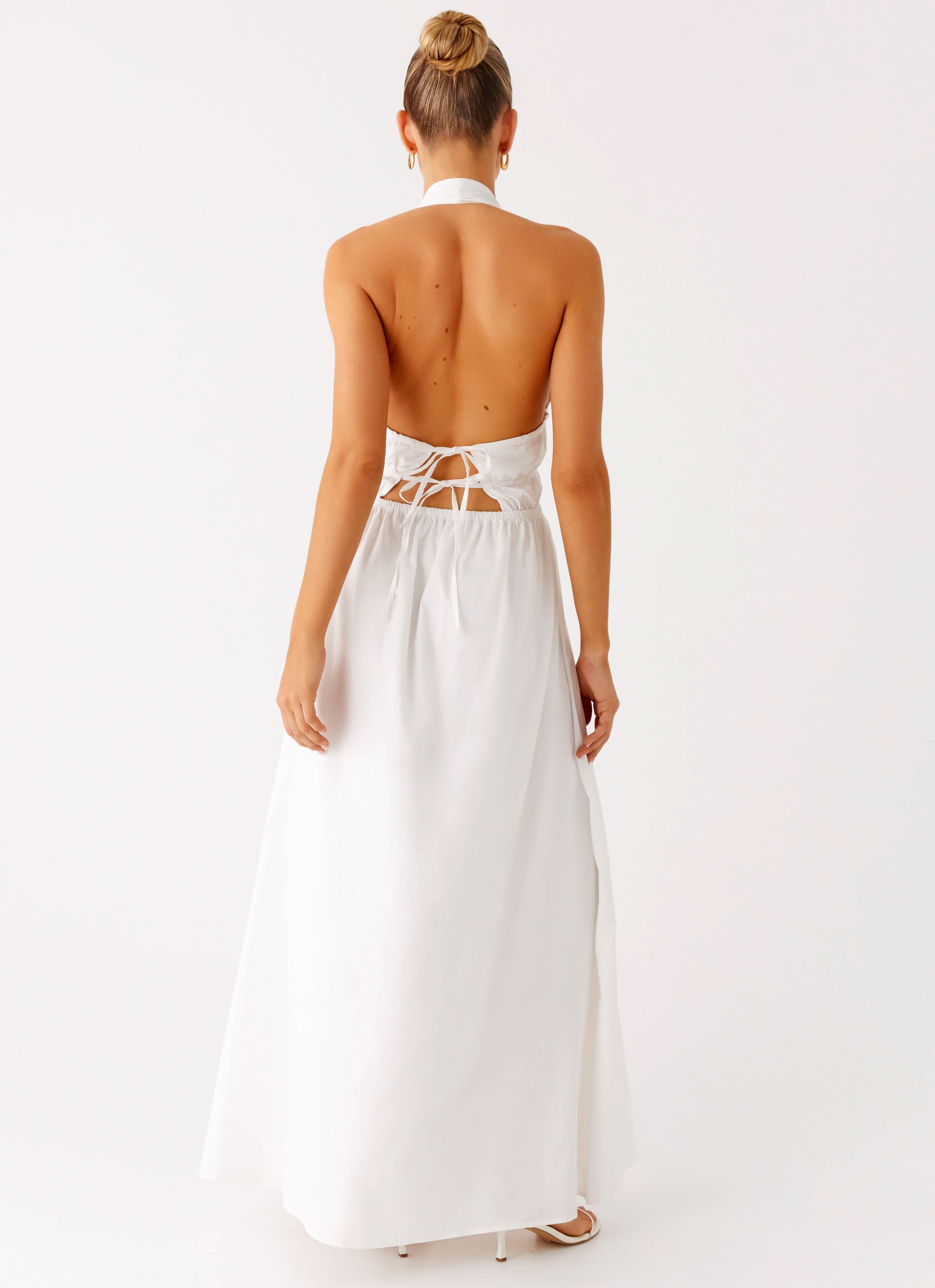 White Halter Maxi Dress Etta White Halter Maxi Dress Ready To Ship Azazie White Halter Maxi Dress Etta White Halter Maxi Dress Ready To Ship Azazie