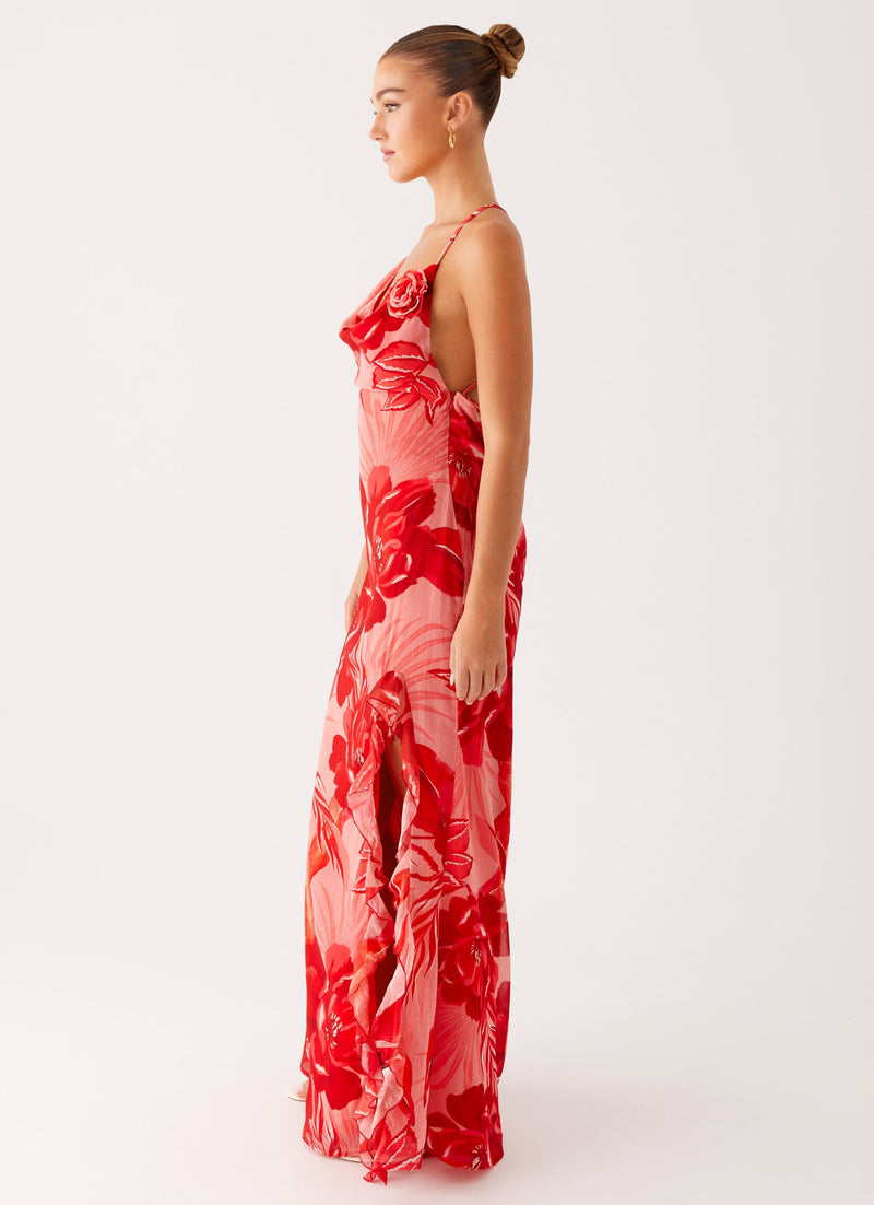First Class Maxi Dress - Sicily Sunsets Print